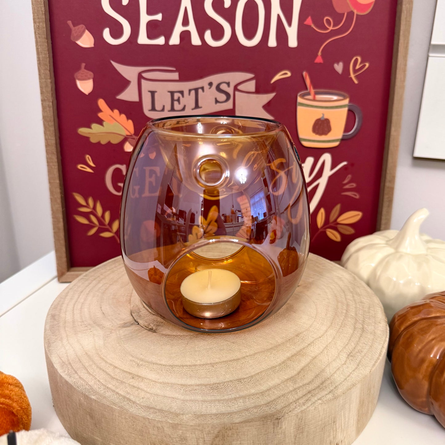 Amber Glass Burner