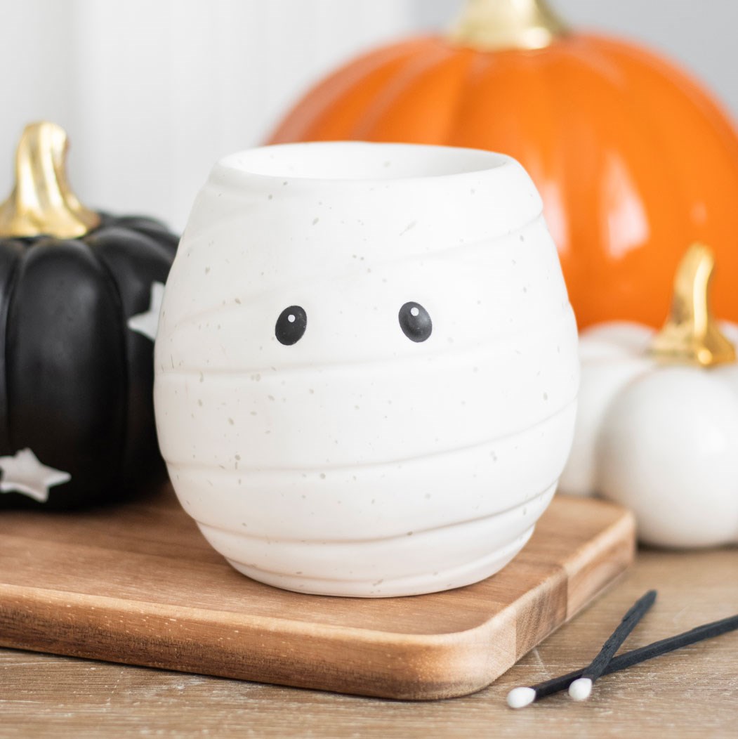 White Mummy Shaped Burner