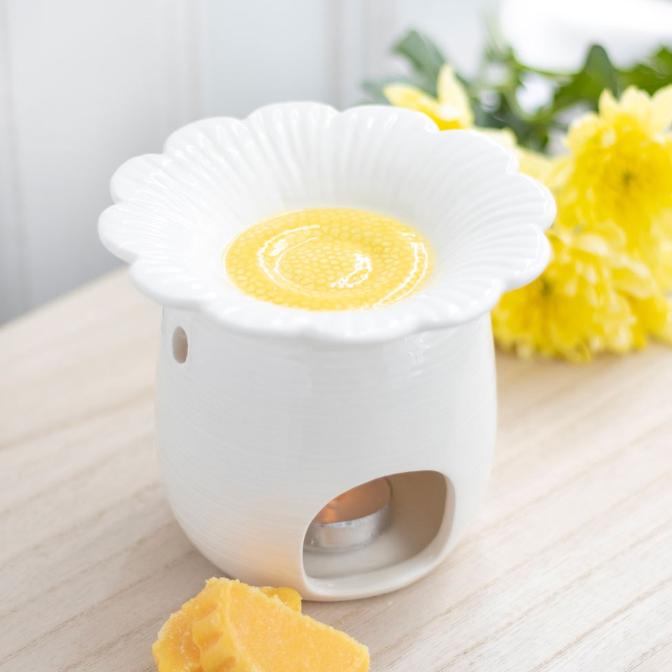 White Daisy Burner