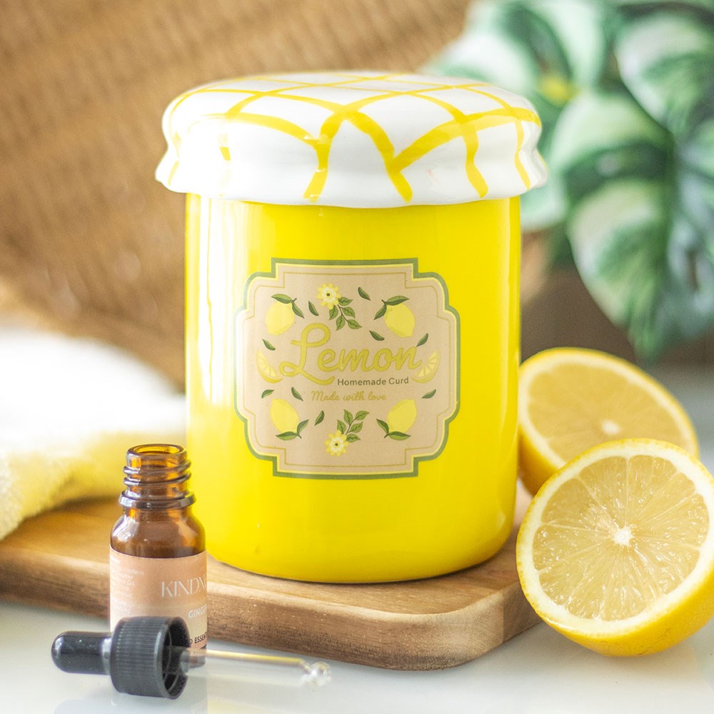 Yellow Lemon Curd Jar Burner