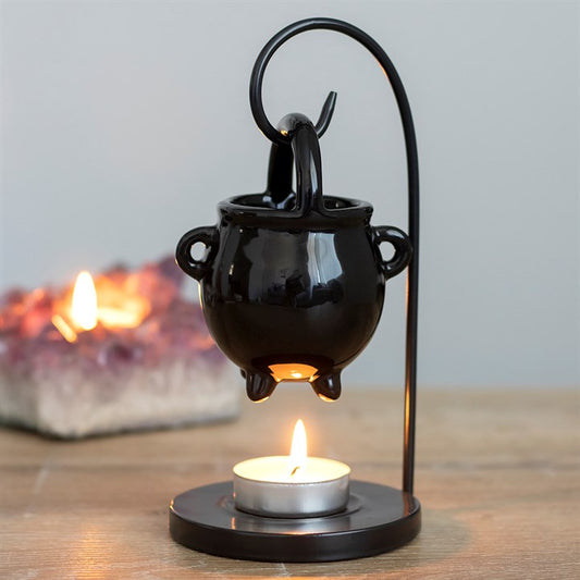 Black Hanging Cauldron Burner