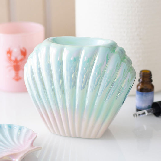 Pastel Iridescent Shell Oil Burner