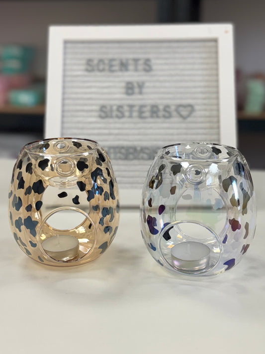 Patterned Pearlescent Glass Burner