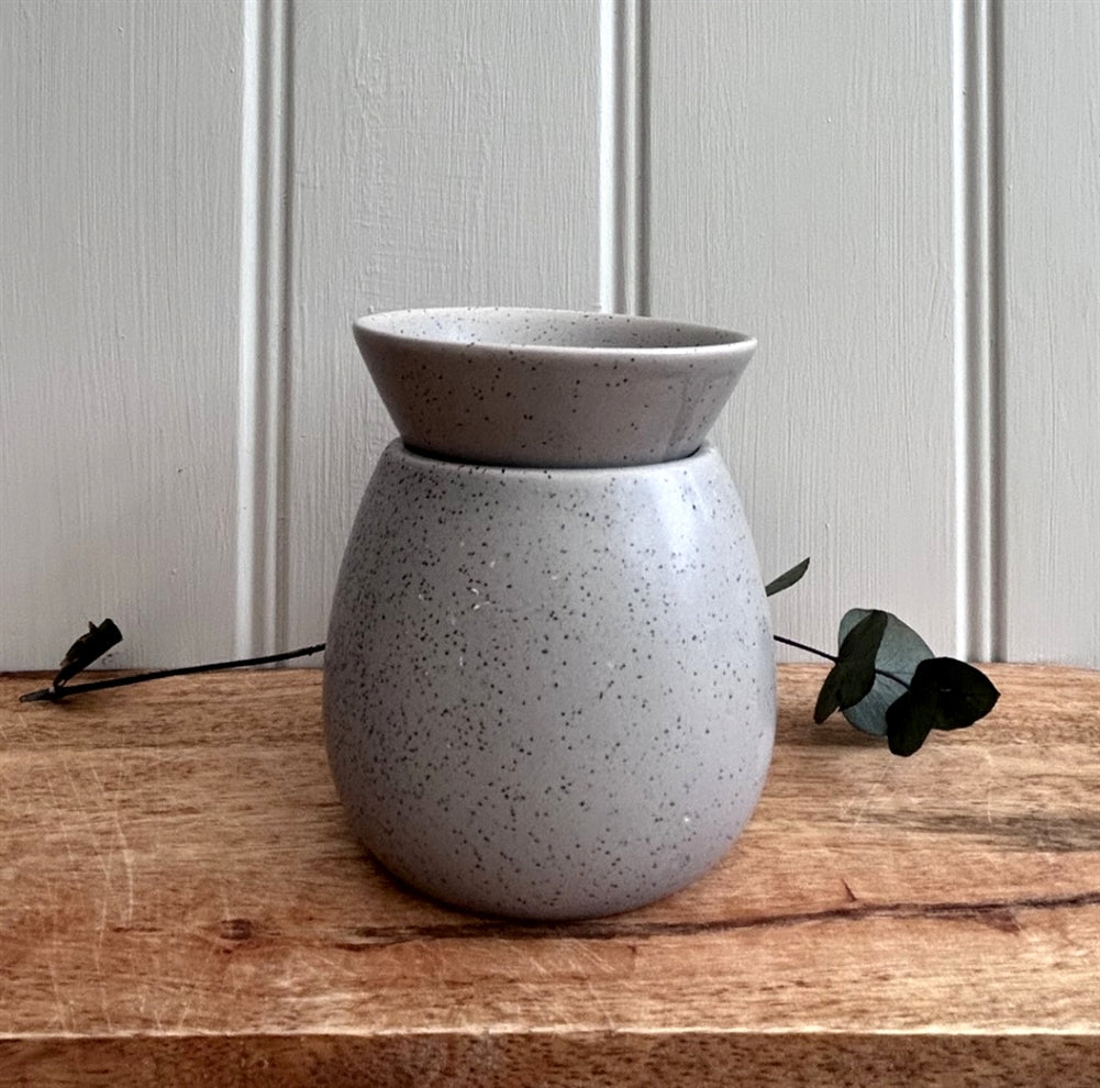 Spa Collection Grey Stoneware Burner