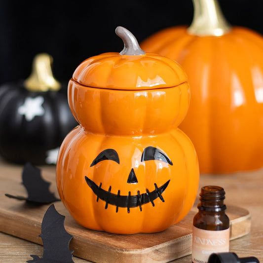 Orange Stacked Pumpkin Burner